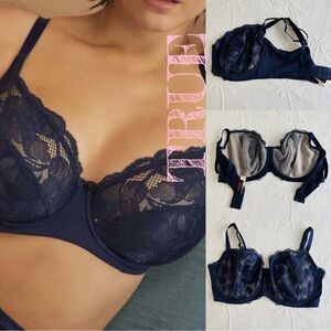 True & Co. Midnight Blue Lace Bra
